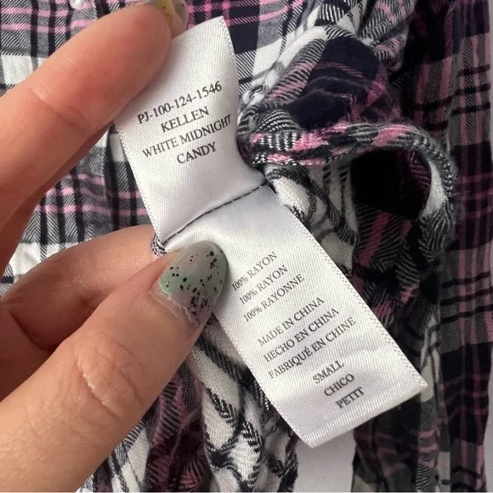 🪴 Rails Kellen White Midnight Candy Button Down Top Small - Picture 8 of 10